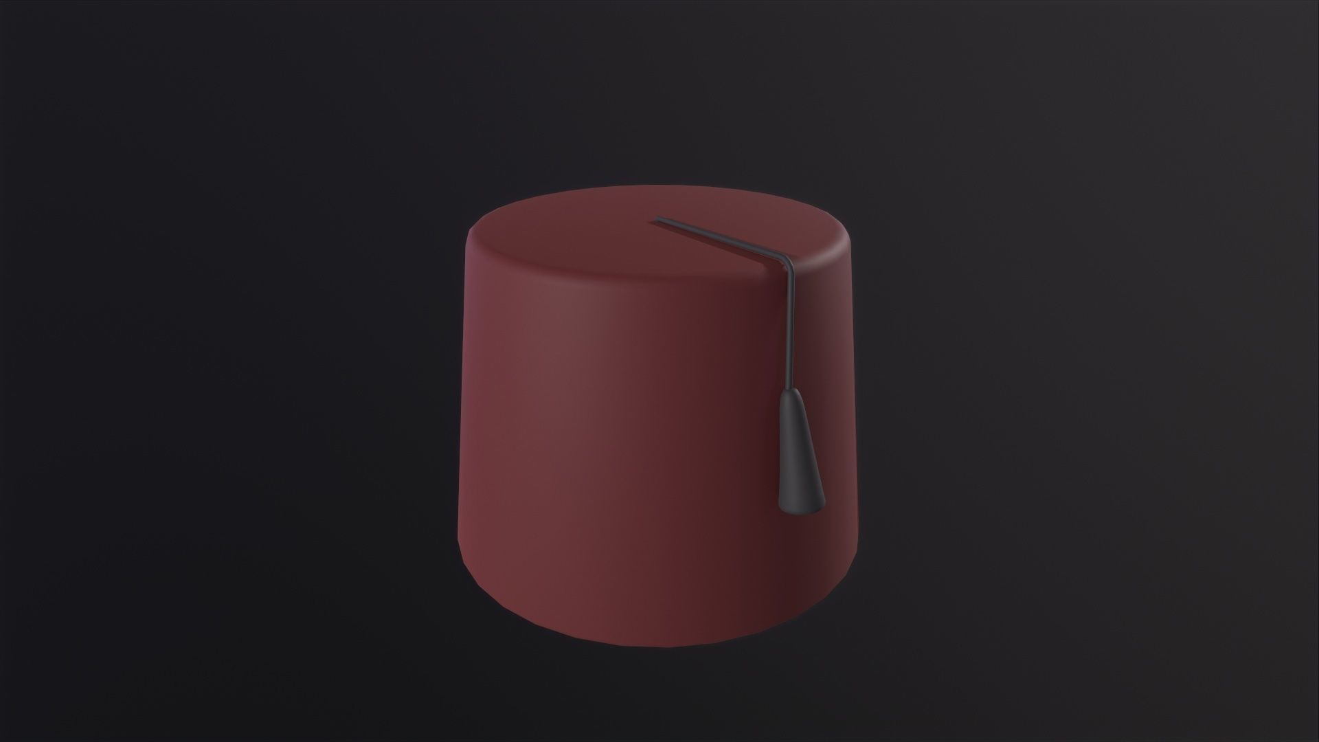 Moroccan Fez Hat 3D Model Low-poly 3D model_4
