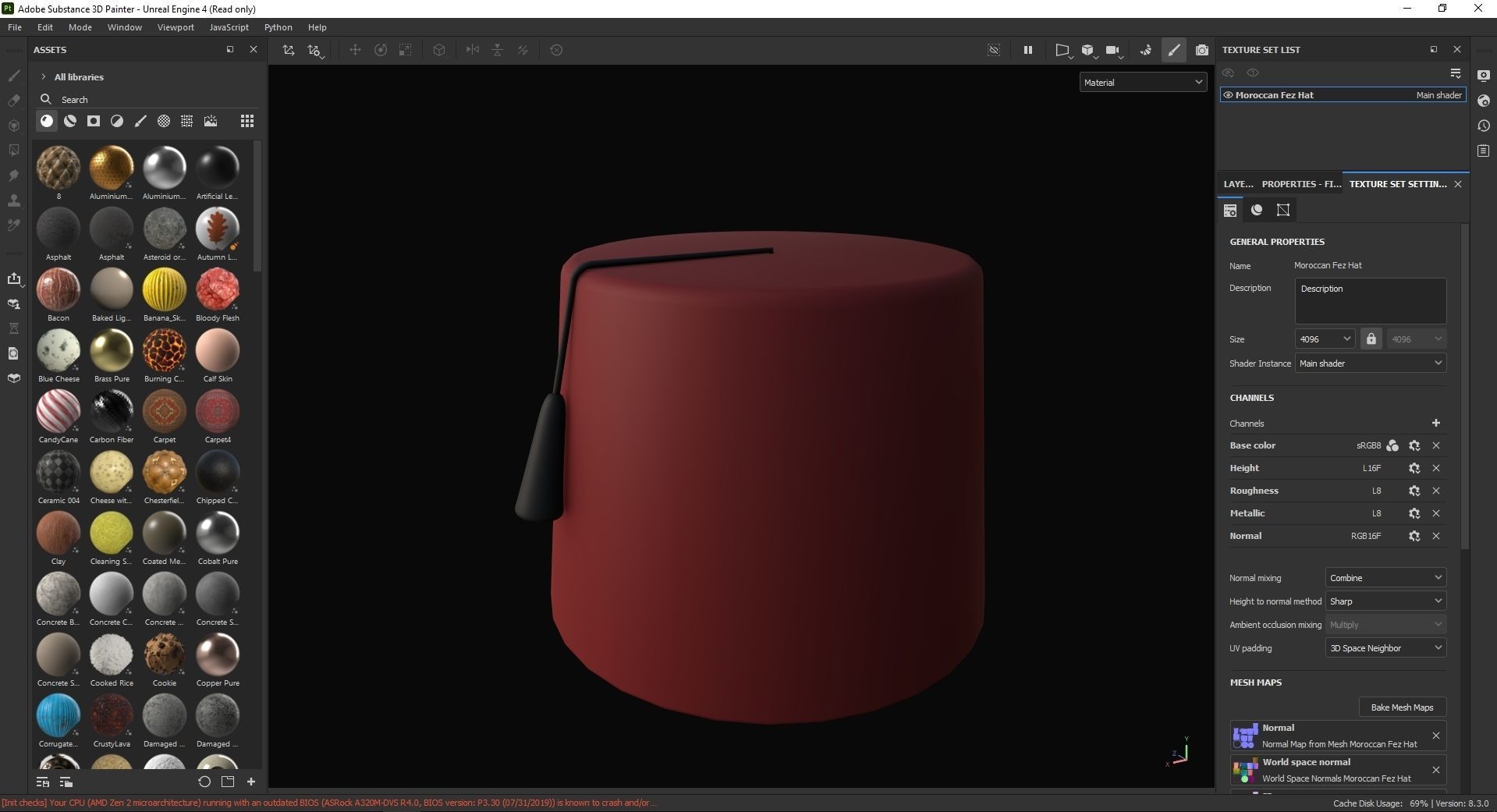 Moroccan Fez Hat 3D Model Low-poly 3D model_7