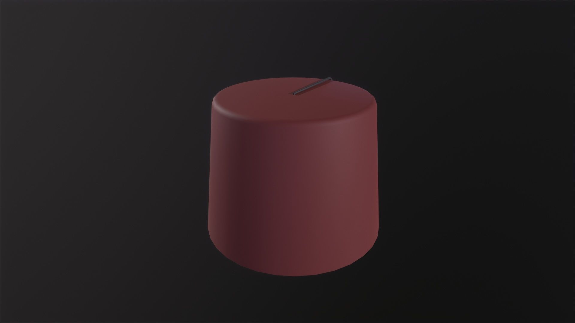 Moroccan Fez Hat 3D Model Low-poly 3D model_3