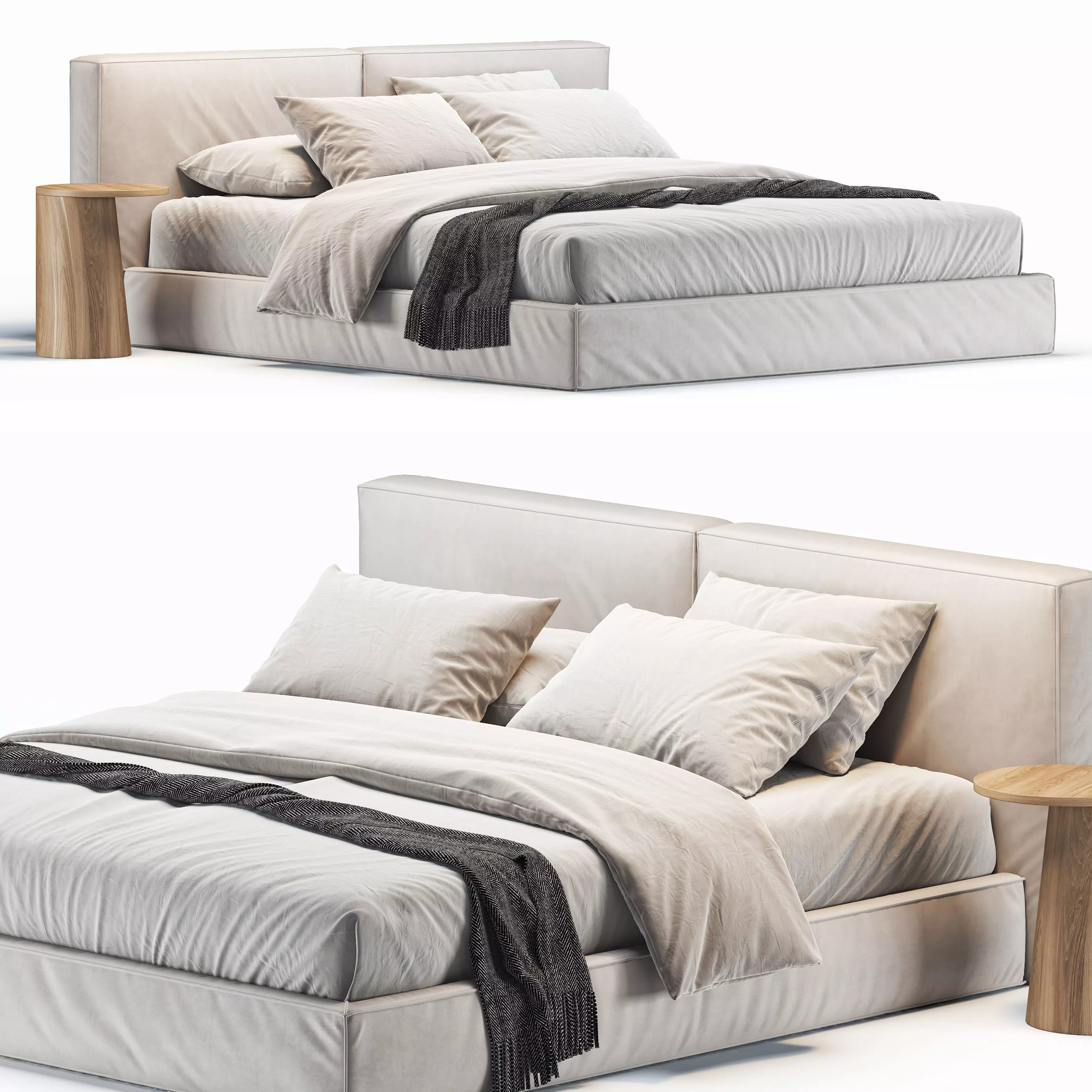 Flann2 Bed 3D model_0