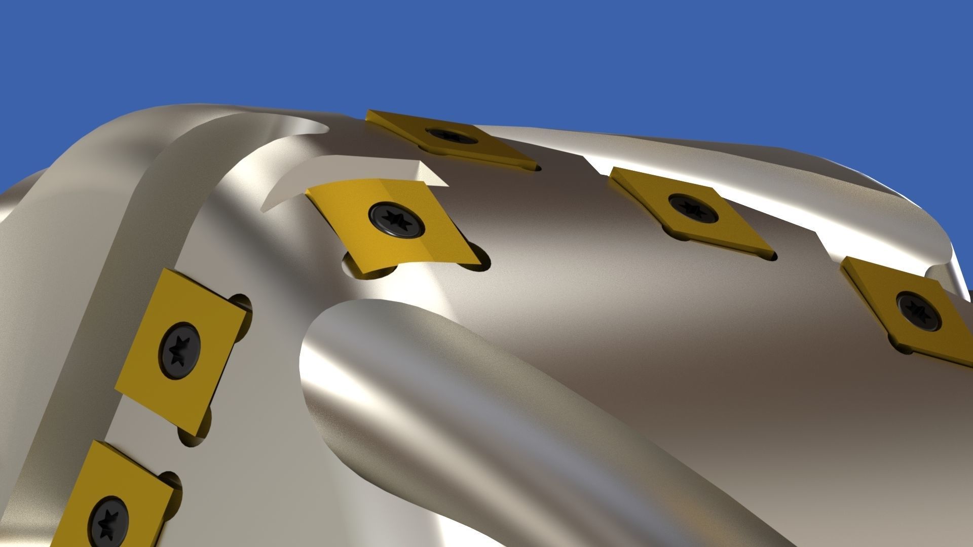 Milling tool head Free 3D model_13