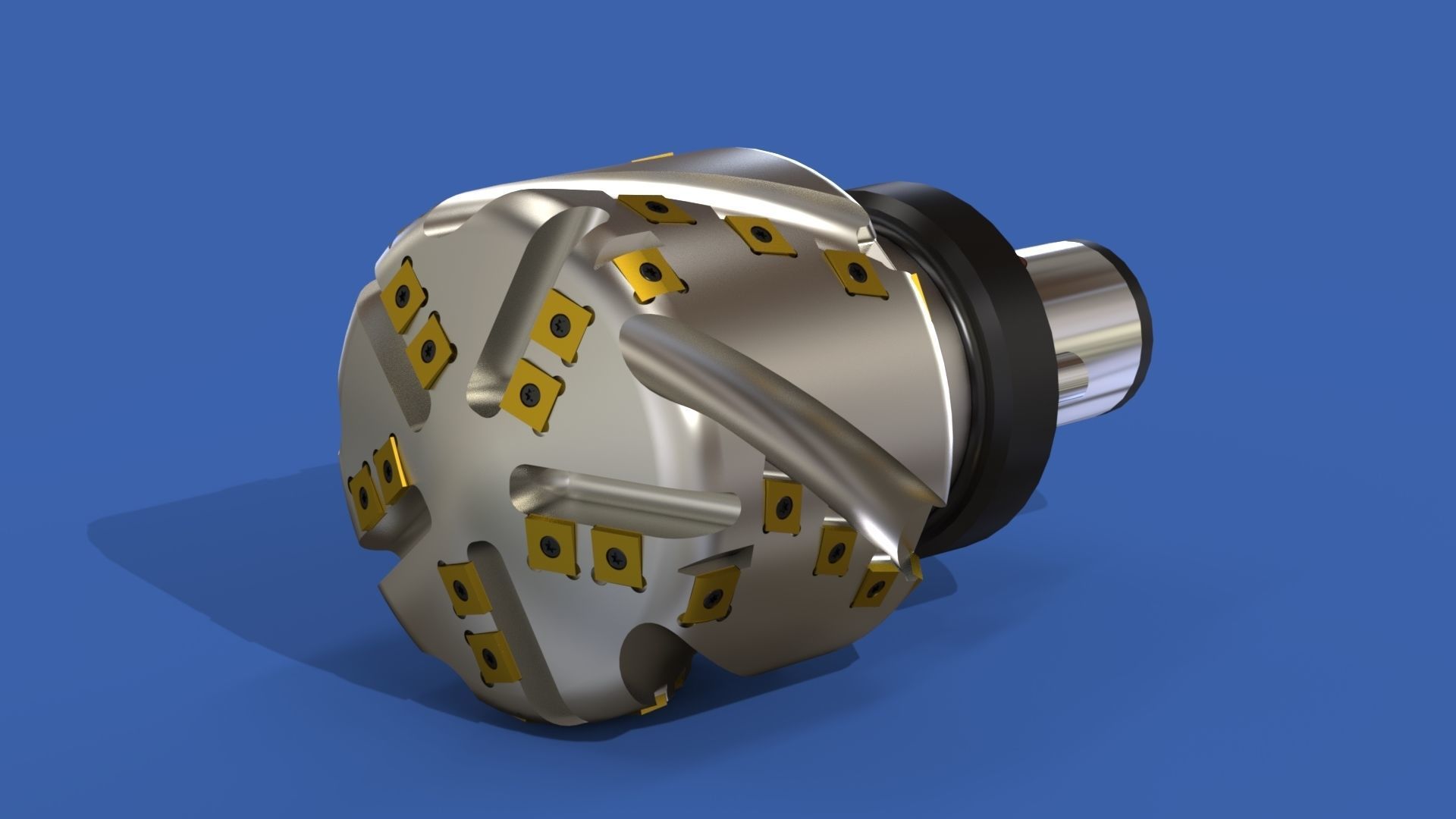 Milling tool head Free 3D model_1