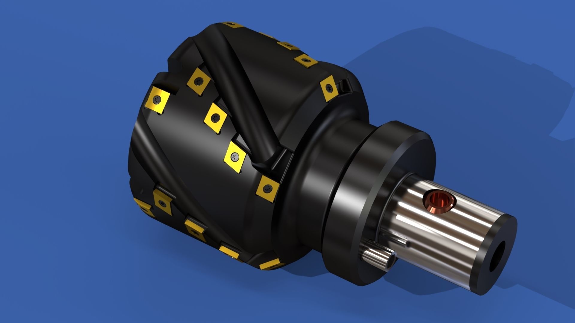 Milling tool head Free 3D model_16