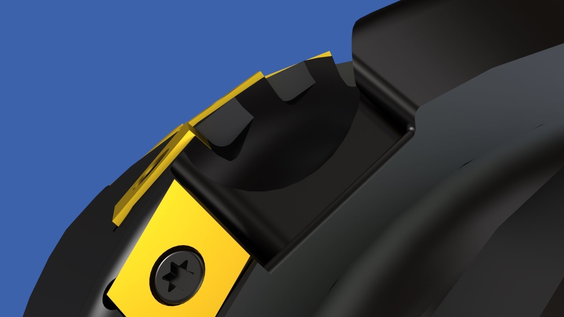 Milling tool head Free 3D model_6