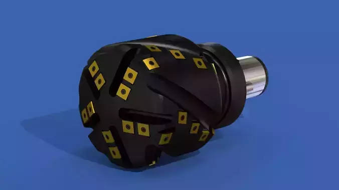 Milling tool head Free 3D model