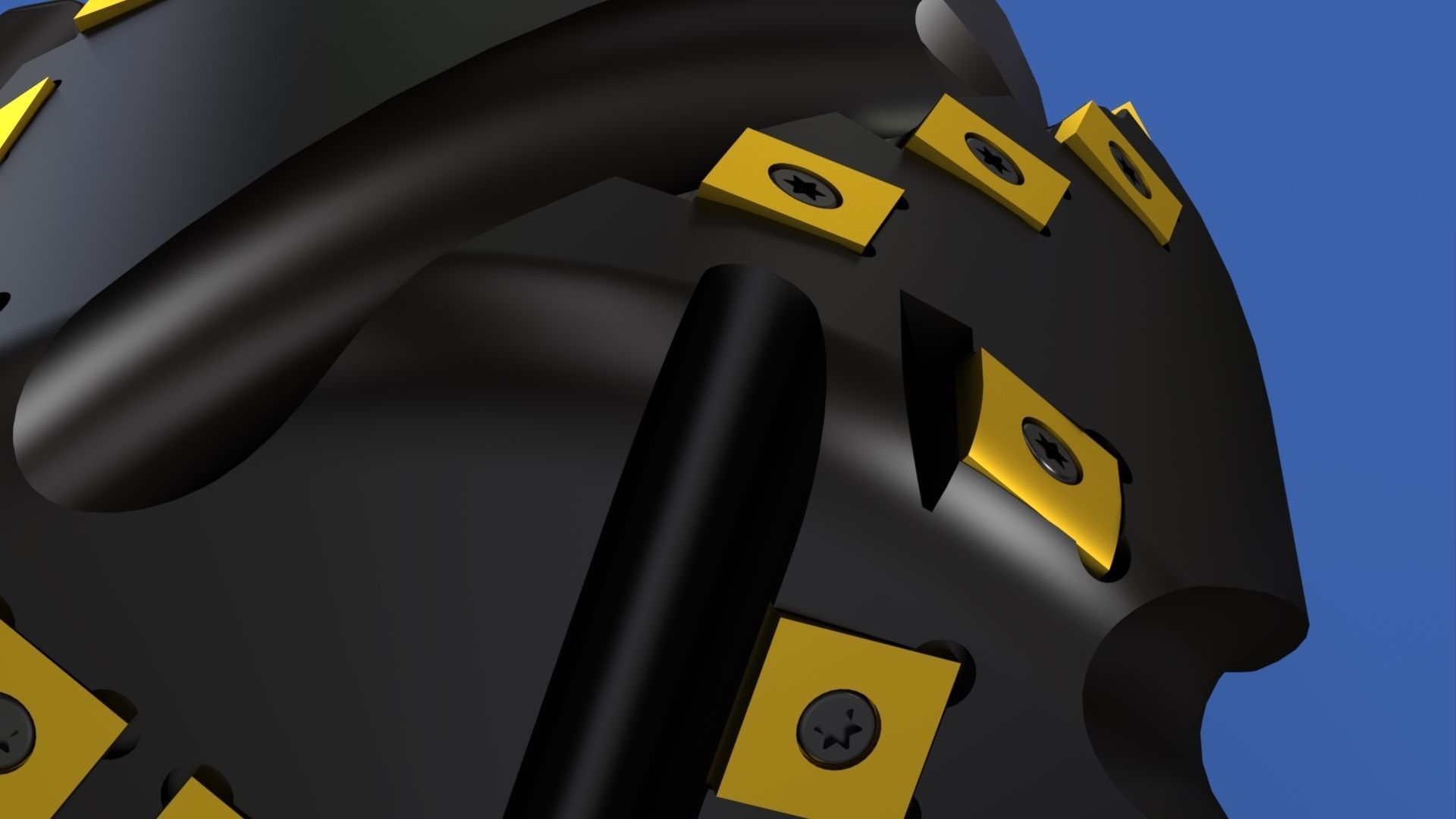 Milling tool head Free 3D model_14