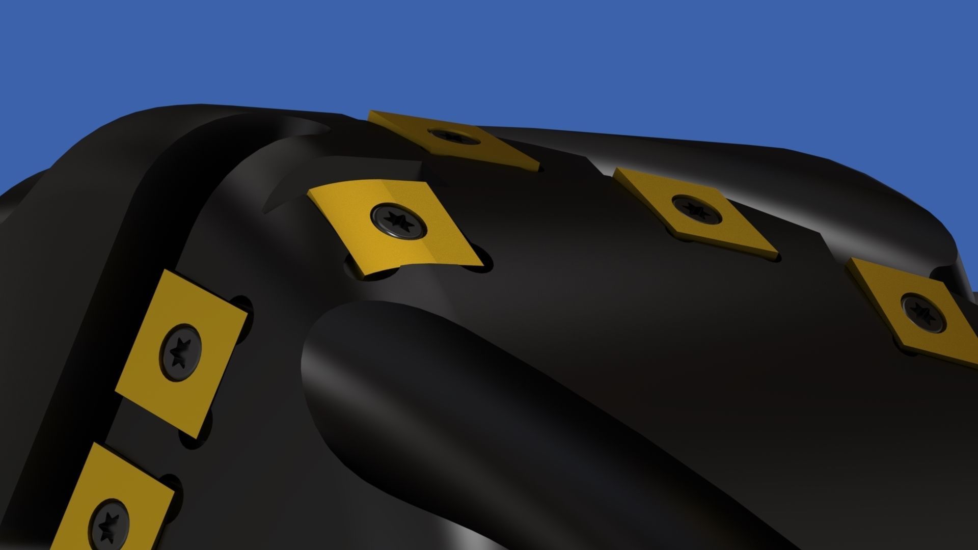 Milling tool head Free 3D model_12