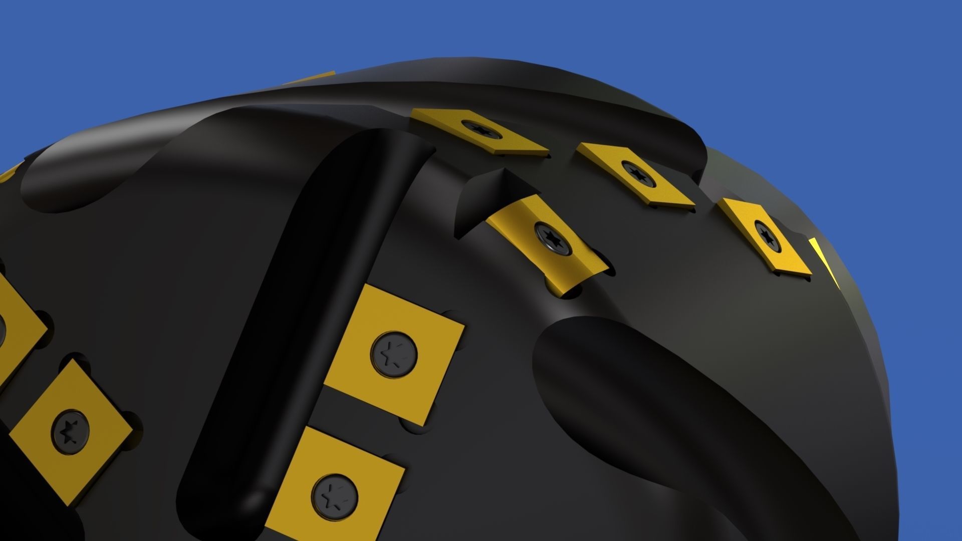 Milling tool head Free 3D model_10