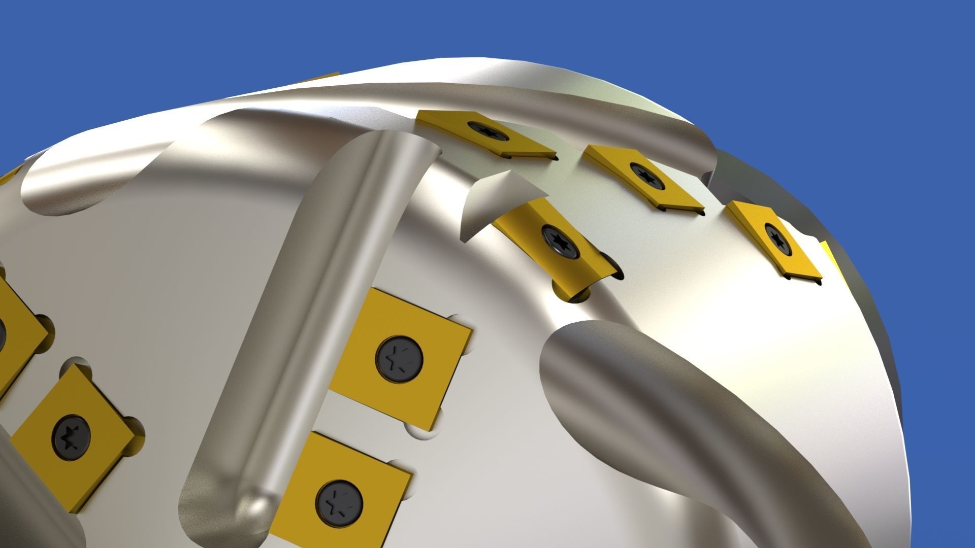 Milling tool head Free 3D model_11