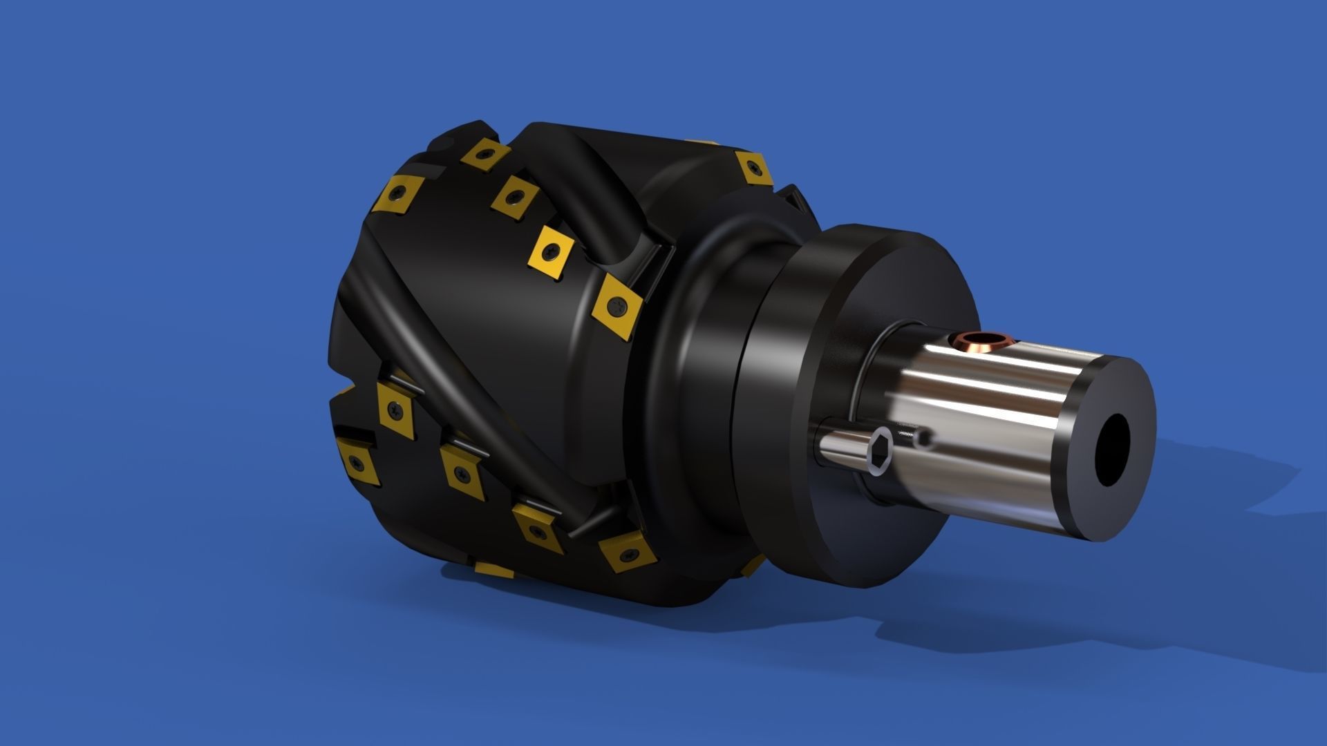 Milling tool head Free 3D model_2