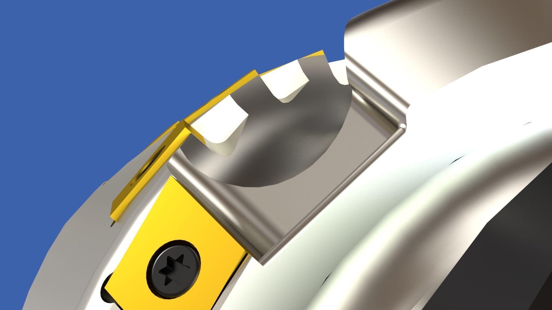 Milling tool head Free 3D model_7