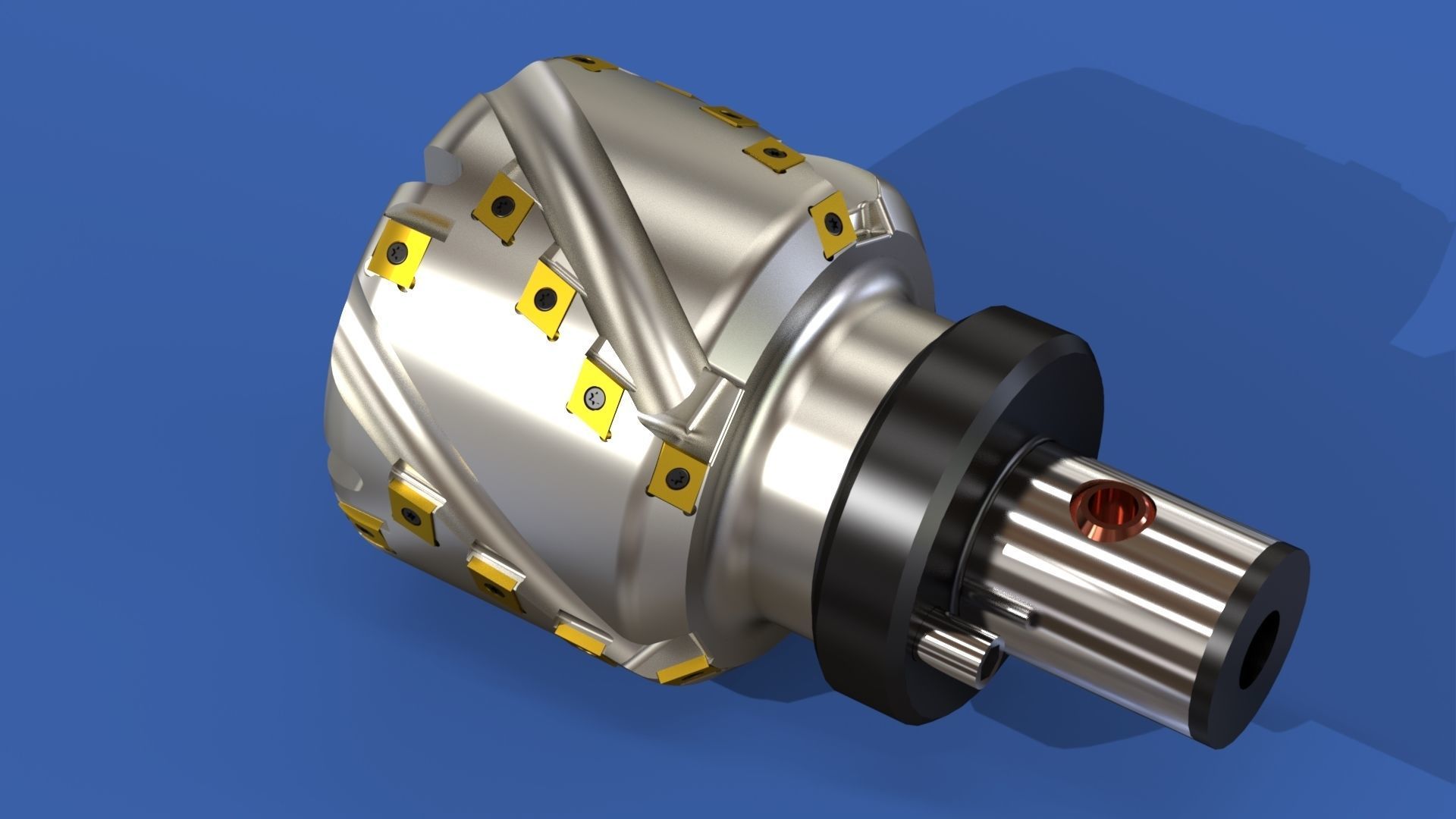 Milling tool head Free 3D model_17