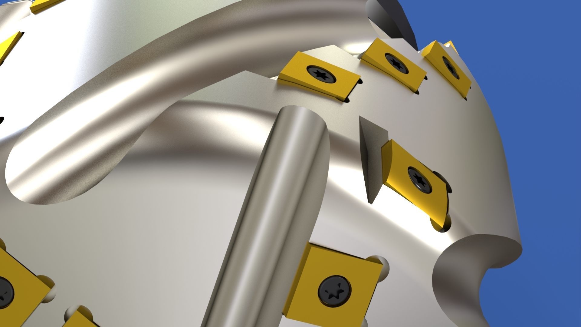 Milling tool head Free 3D model_15