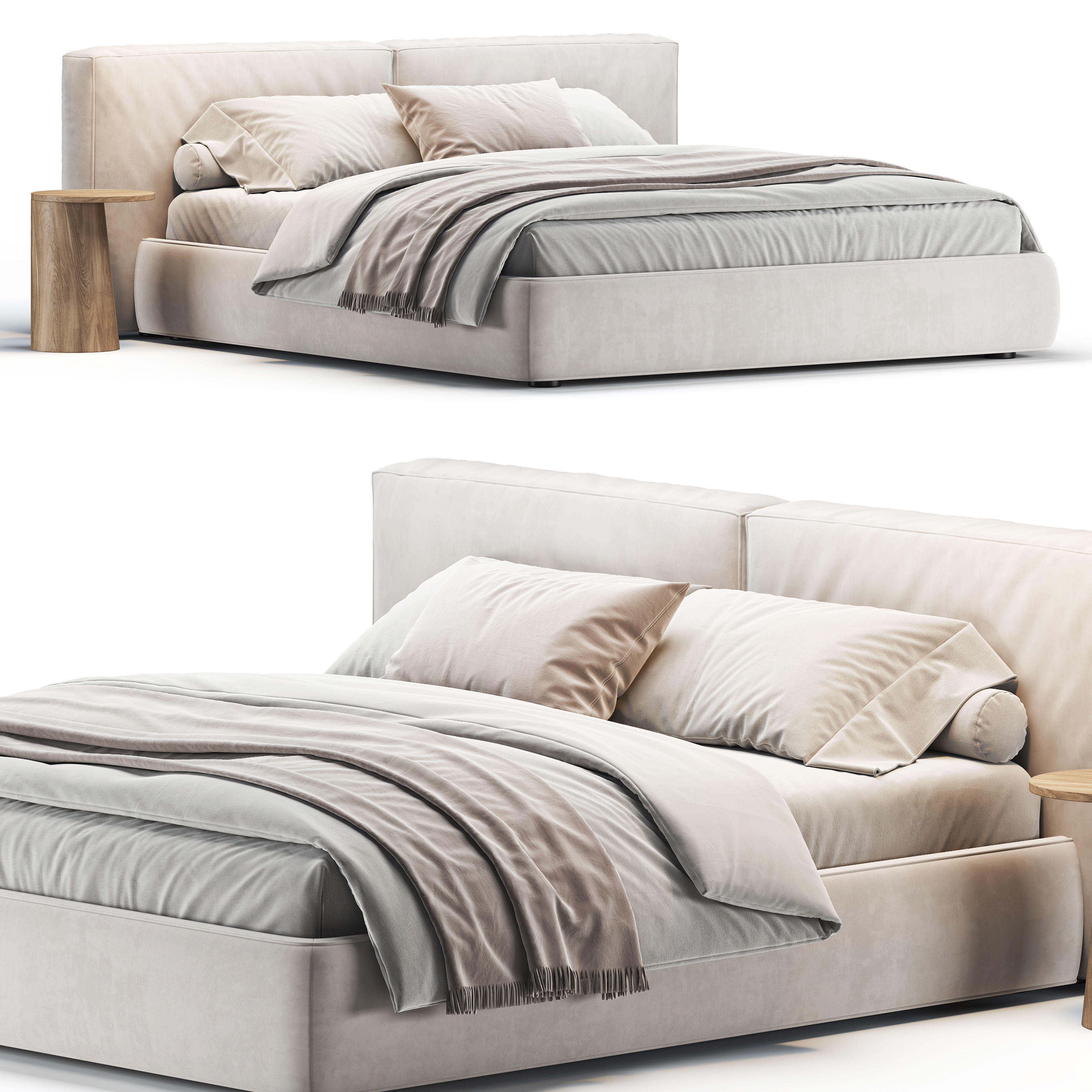 Fluff Bed 3D model_2