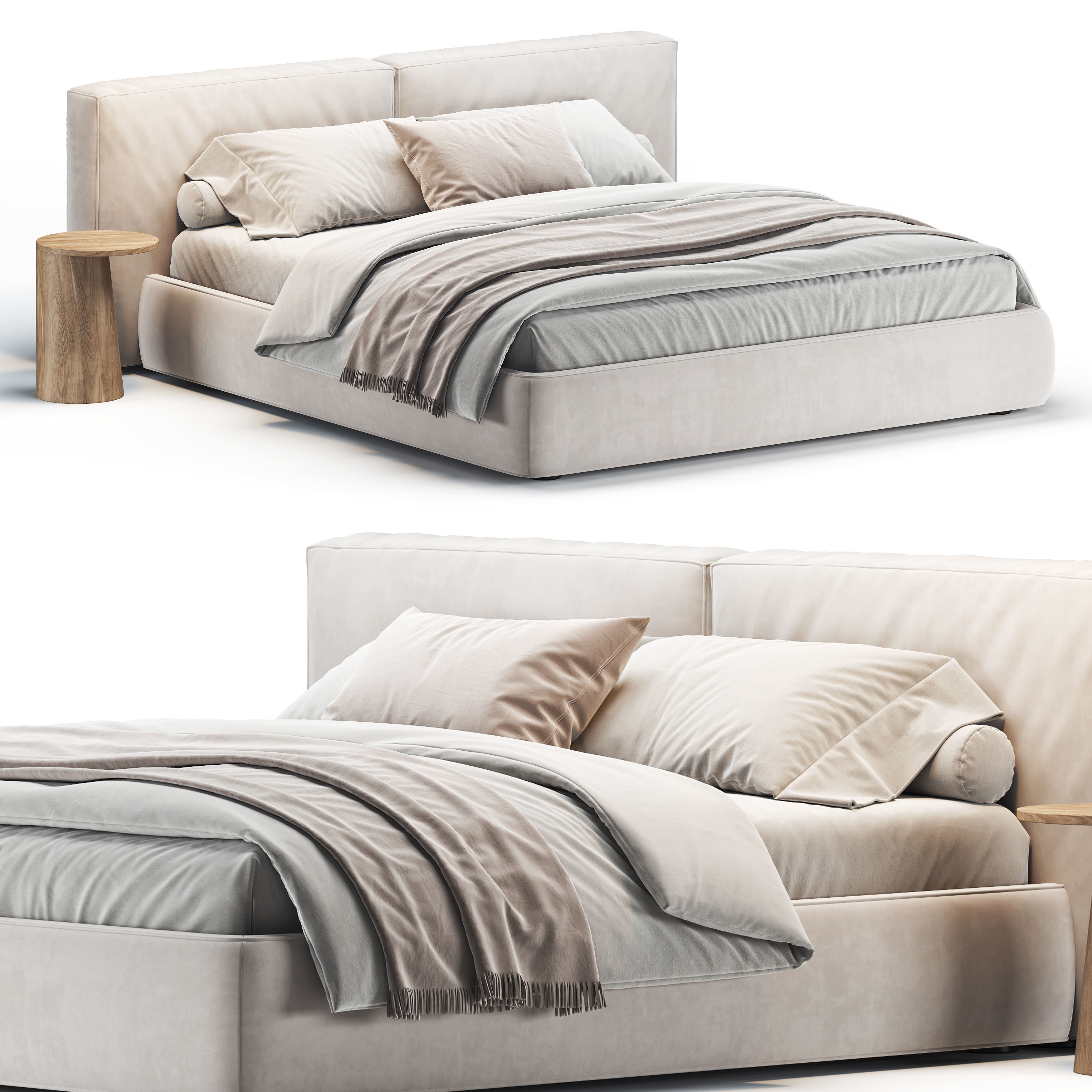 Fluff Bed 3D model_1