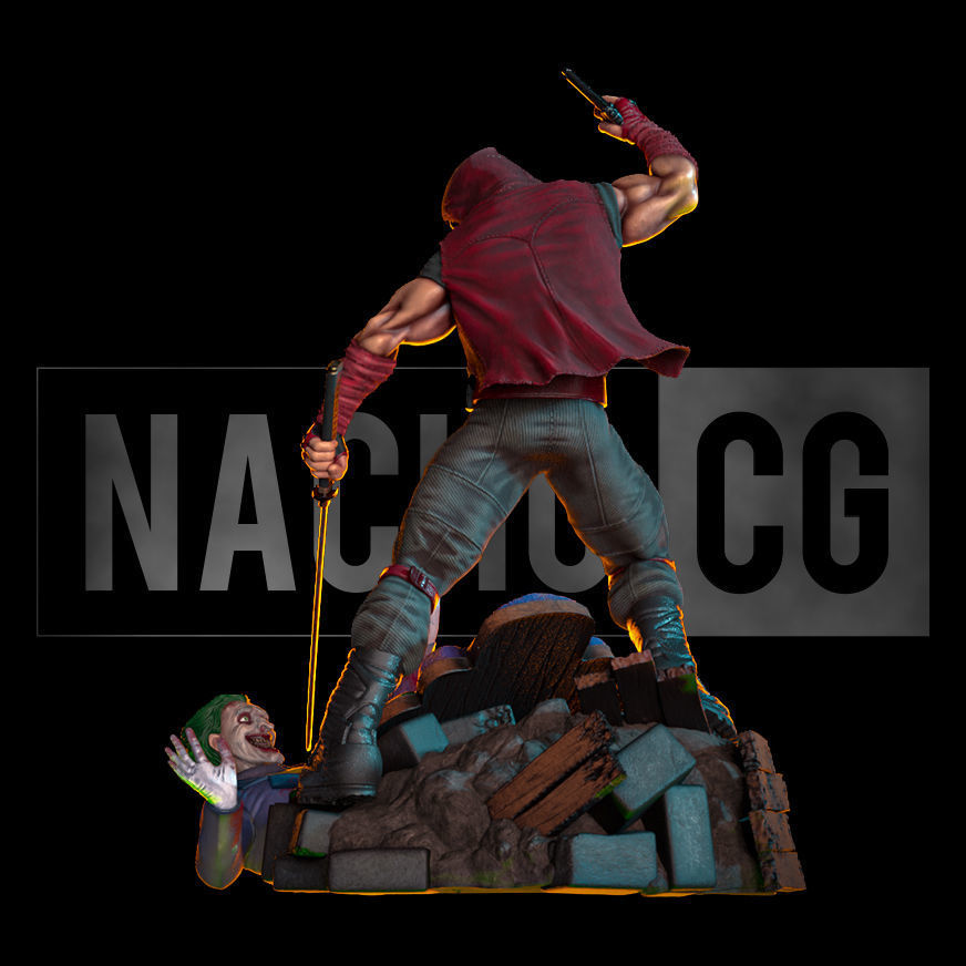 Fan Art - Red Hood s revenge - Diorama 3D print model_3