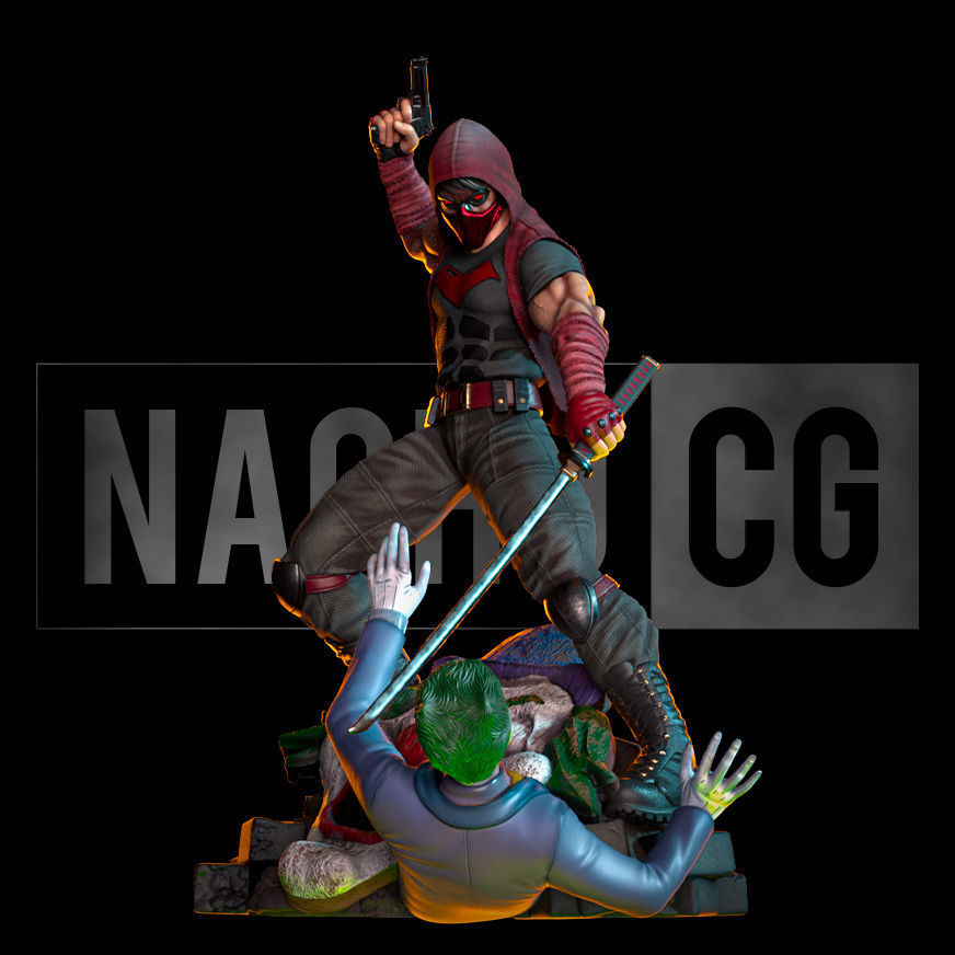 Fan Art - Red Hood s revenge - Diorama 3D print model_1