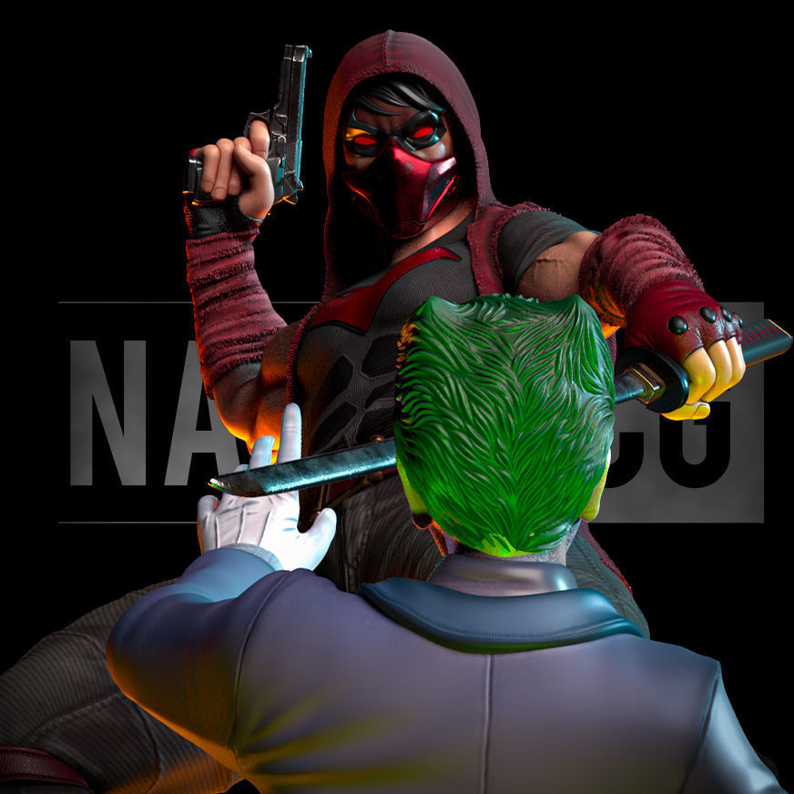 Fan Art - Red Hood s revenge - Diorama 3D print model_4