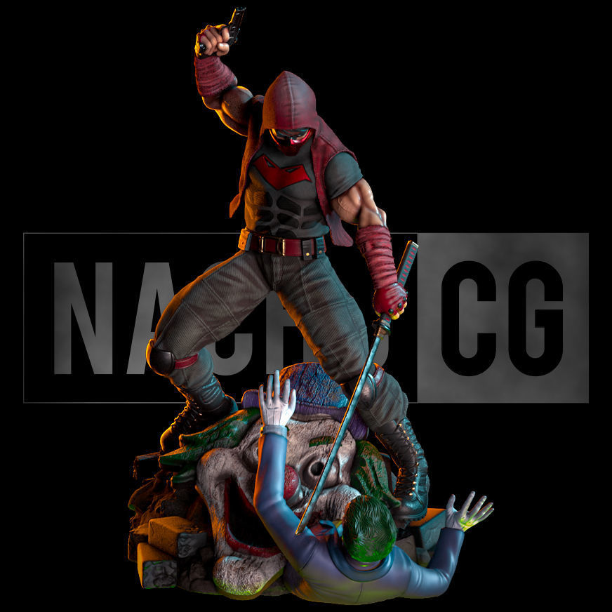 Fan Art - Red Hood s revenge - Diorama 3D print model_2