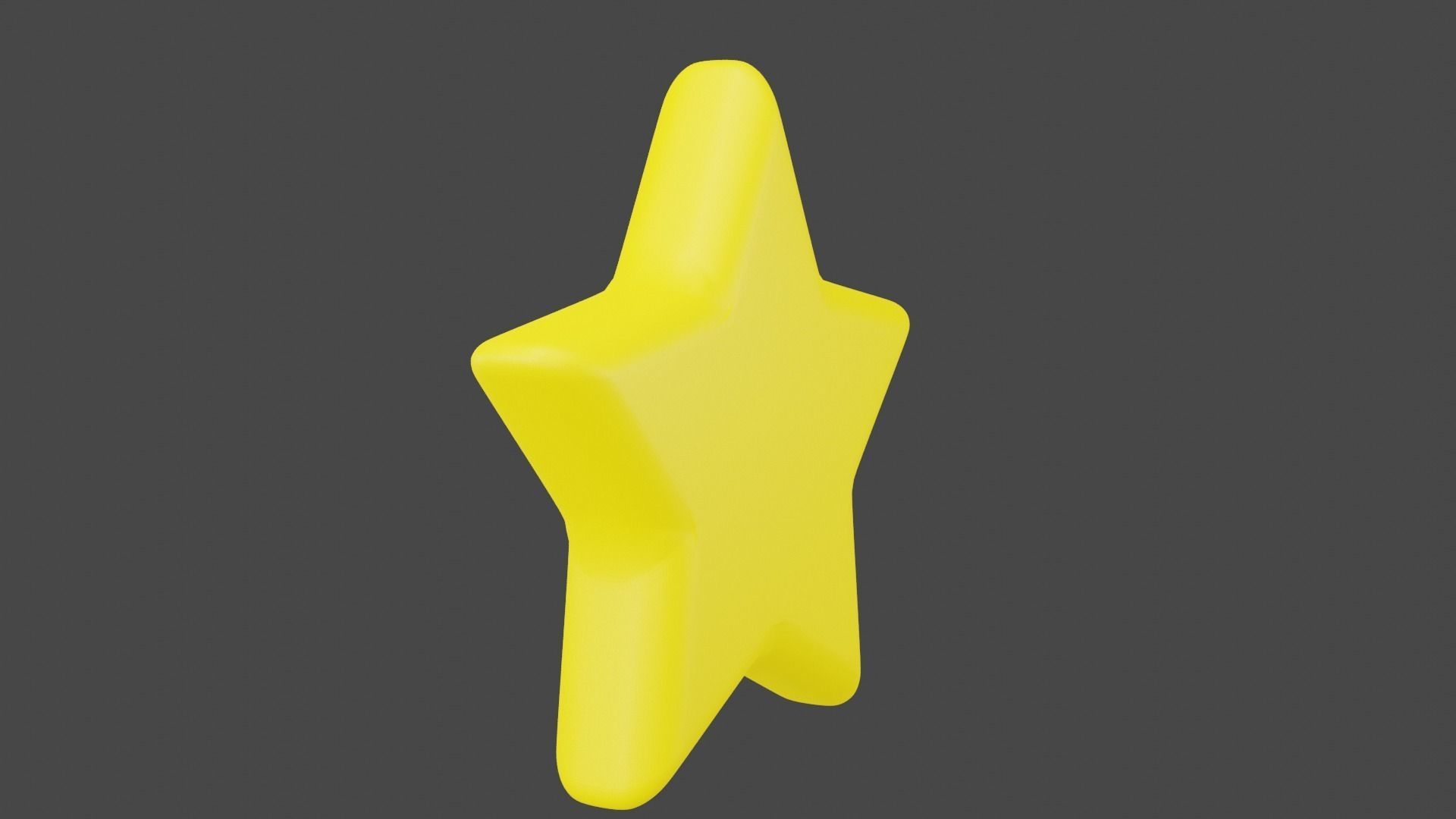 Gold Star Low-poly 3D model_8