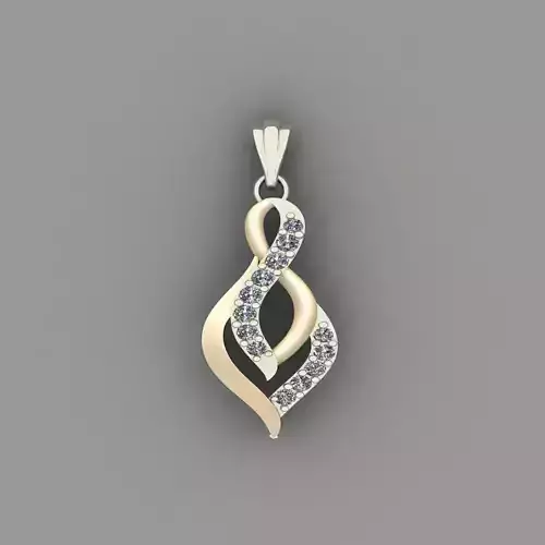 Diamond Women pendant 3D print Model