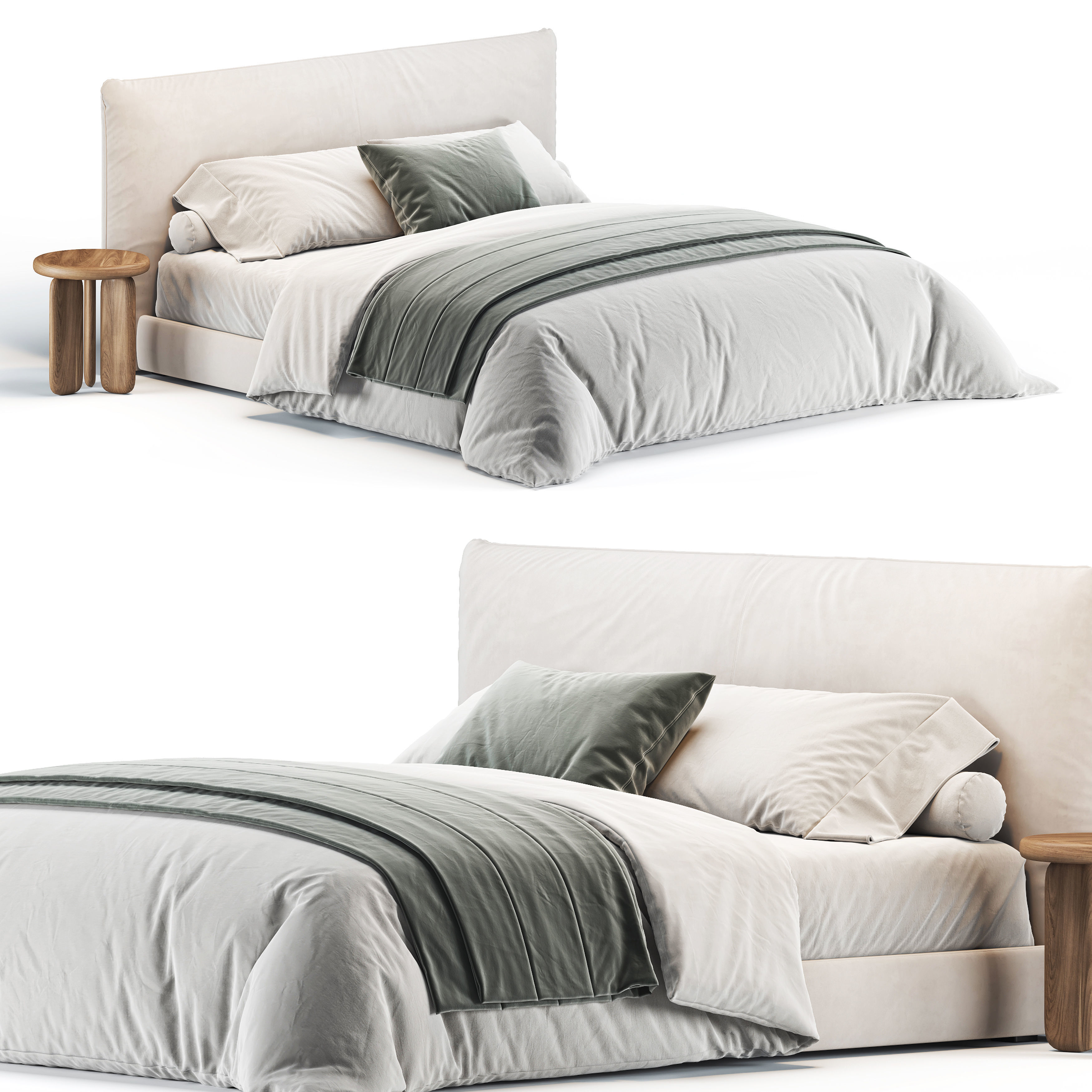 Wythe Bed 3D model_3