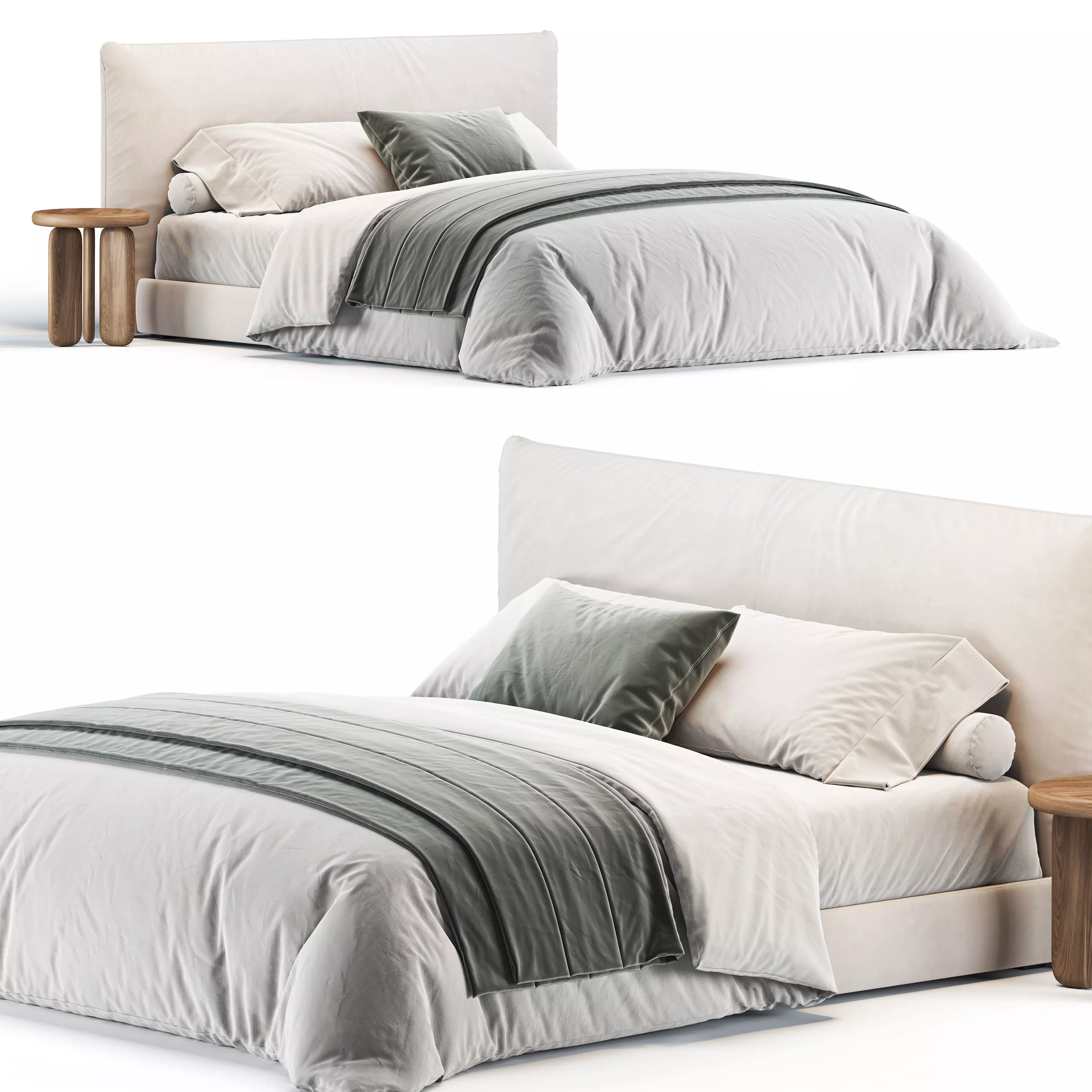 Wythe Bed 3D model_0