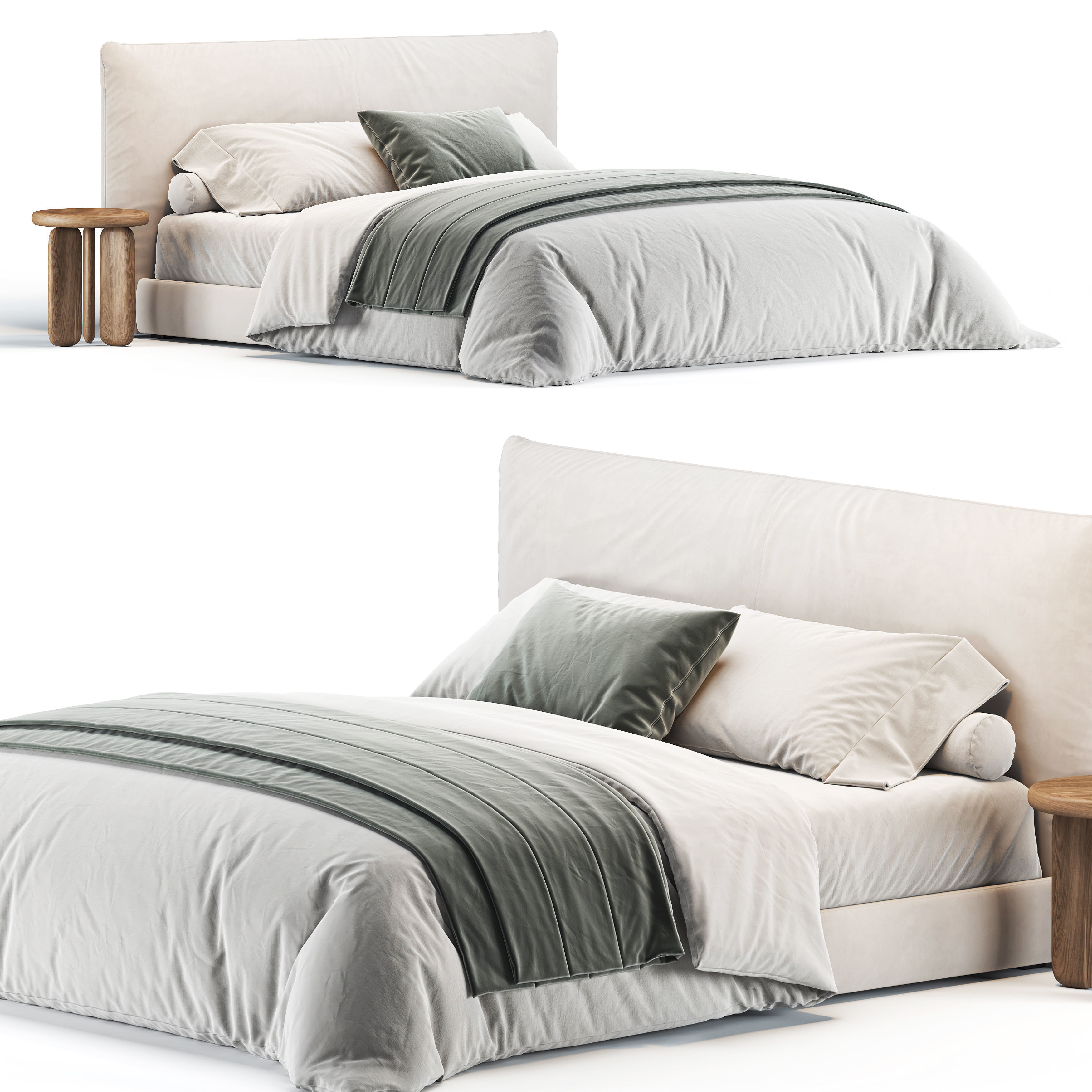 Wythe Bed 3D model_2