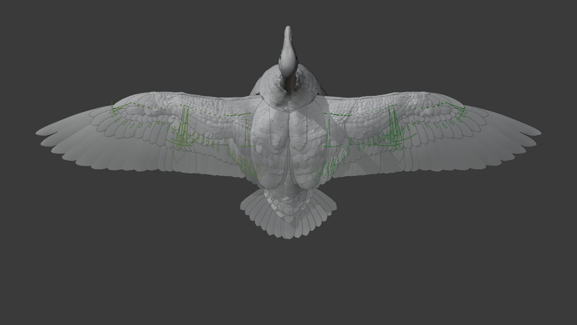 Goose Animation VFX Grace 3D model_15