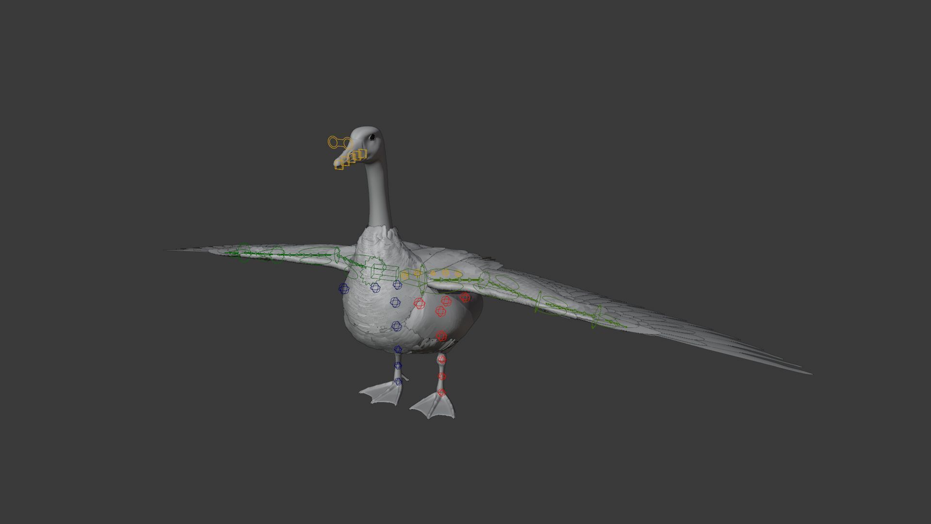 Goose Animation VFX Grace 3D model_13