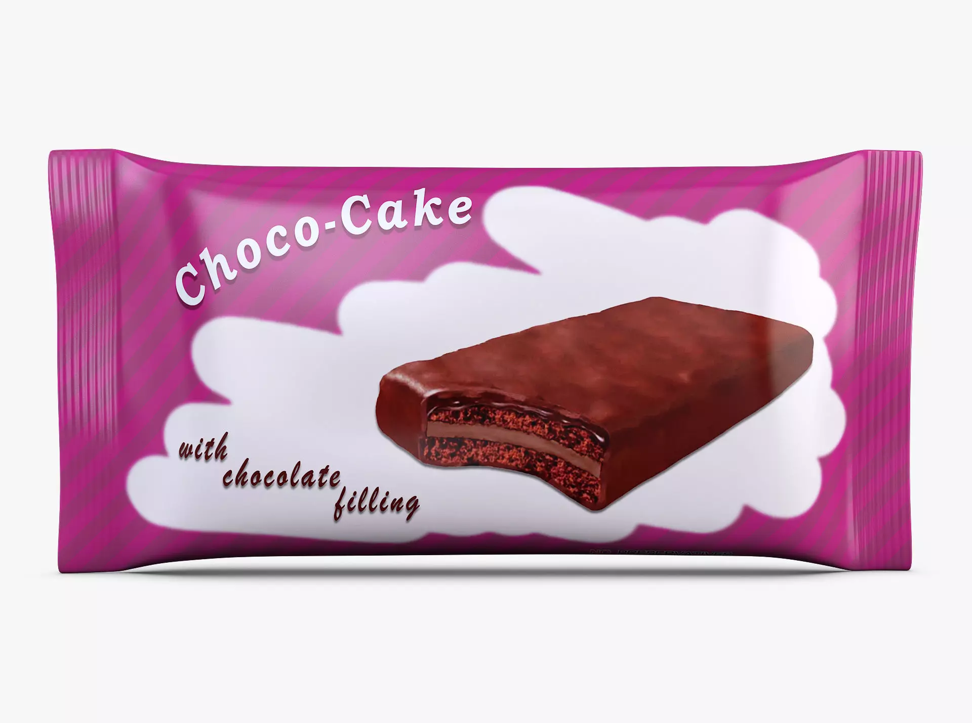 Choco Cake Packaging Simple M 1 3D model_0