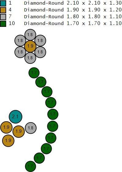 Diamond Women pendant 3D print Model 3D print model_3