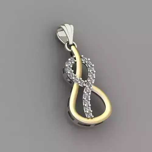 Diamond Women pendant 3D print Model
