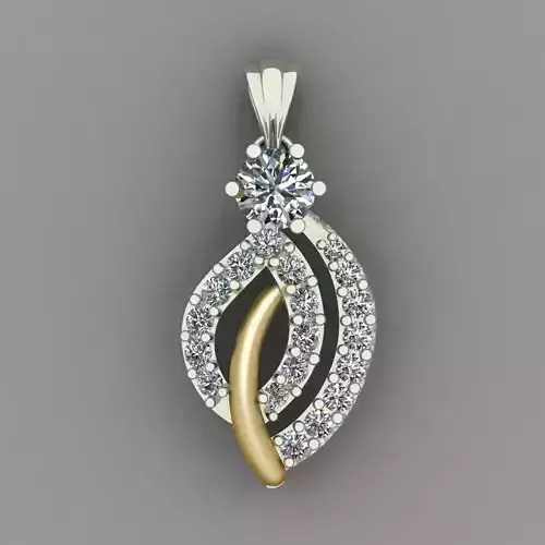 Diamond Women pendant 3D print Model