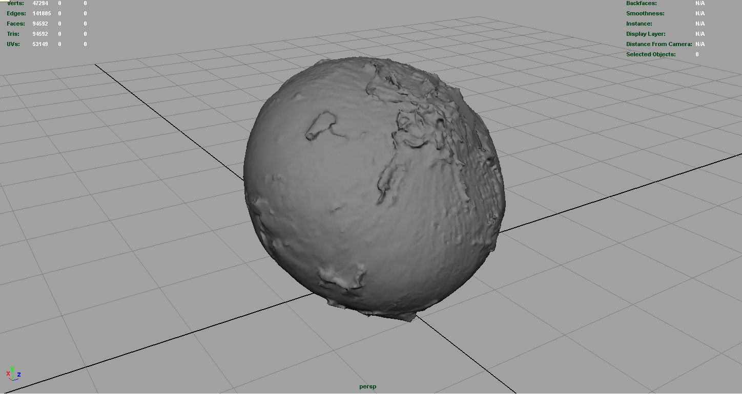 Onion Low-poly 3D model_6