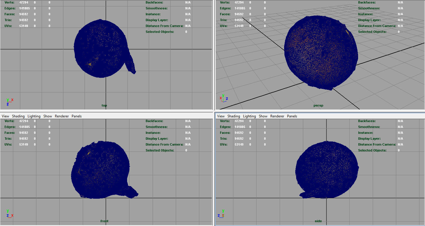 Onion Low-poly 3D model_4