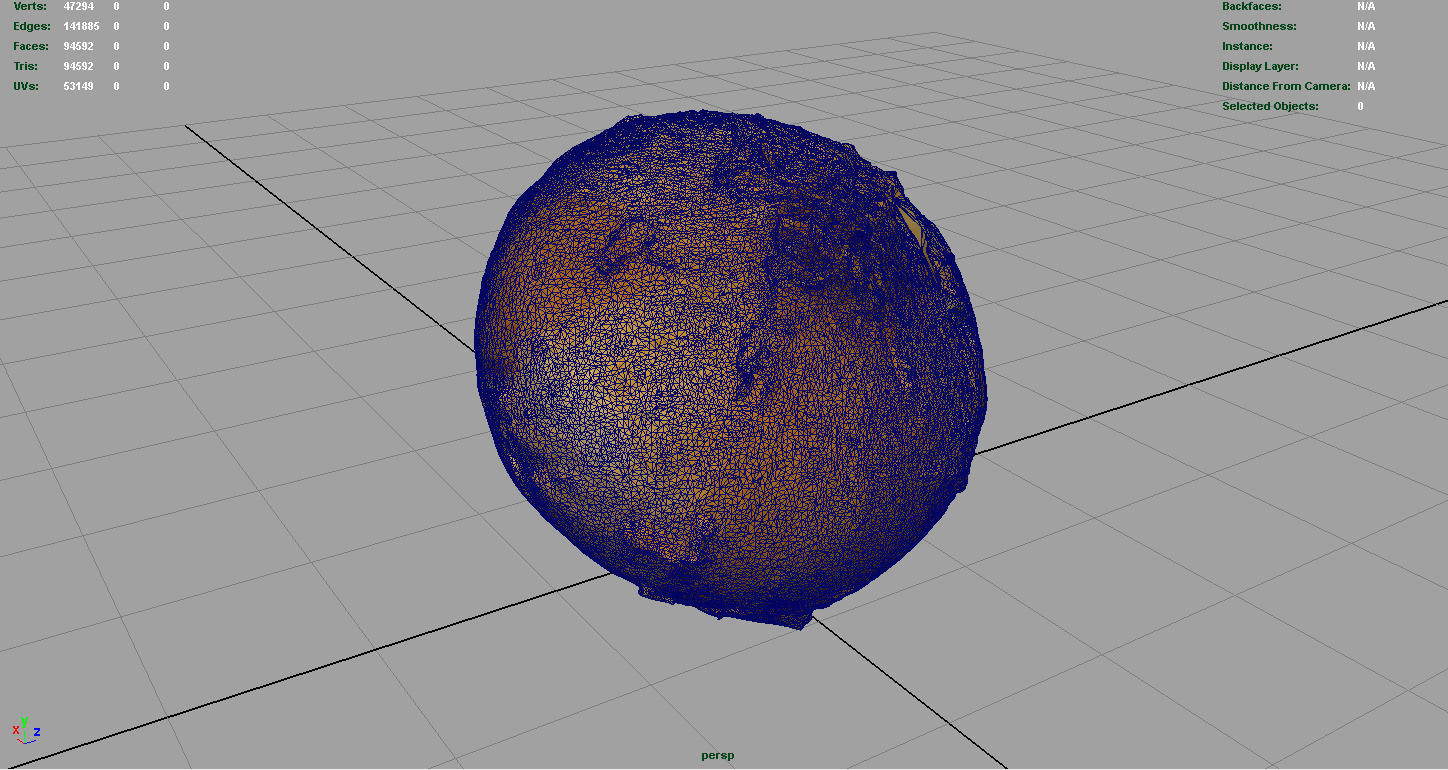 Onion Low-poly 3D model_7