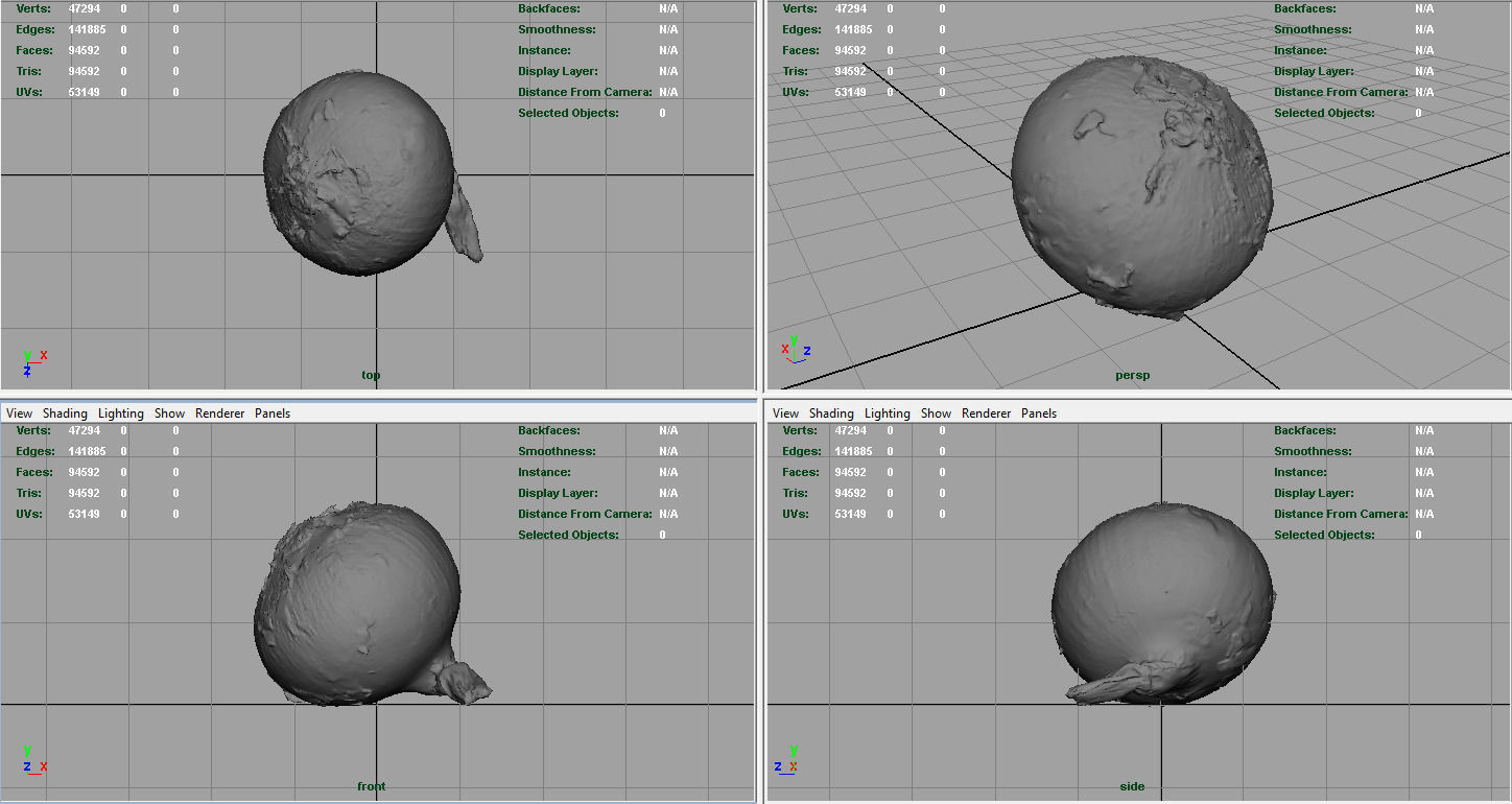 Onion Low-poly 3D model_3