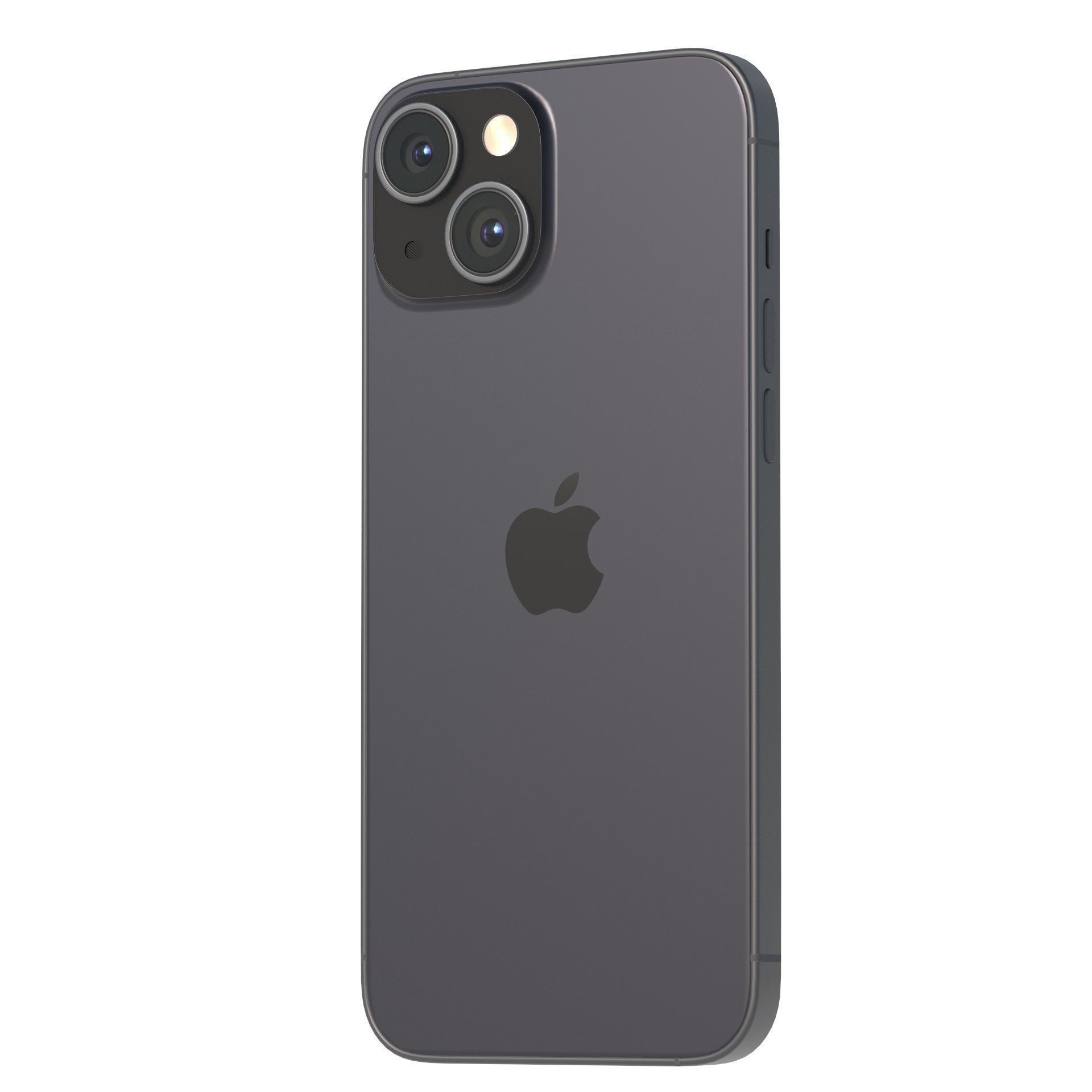 Apple iPhone 15 Black Low-poly 3D model_4