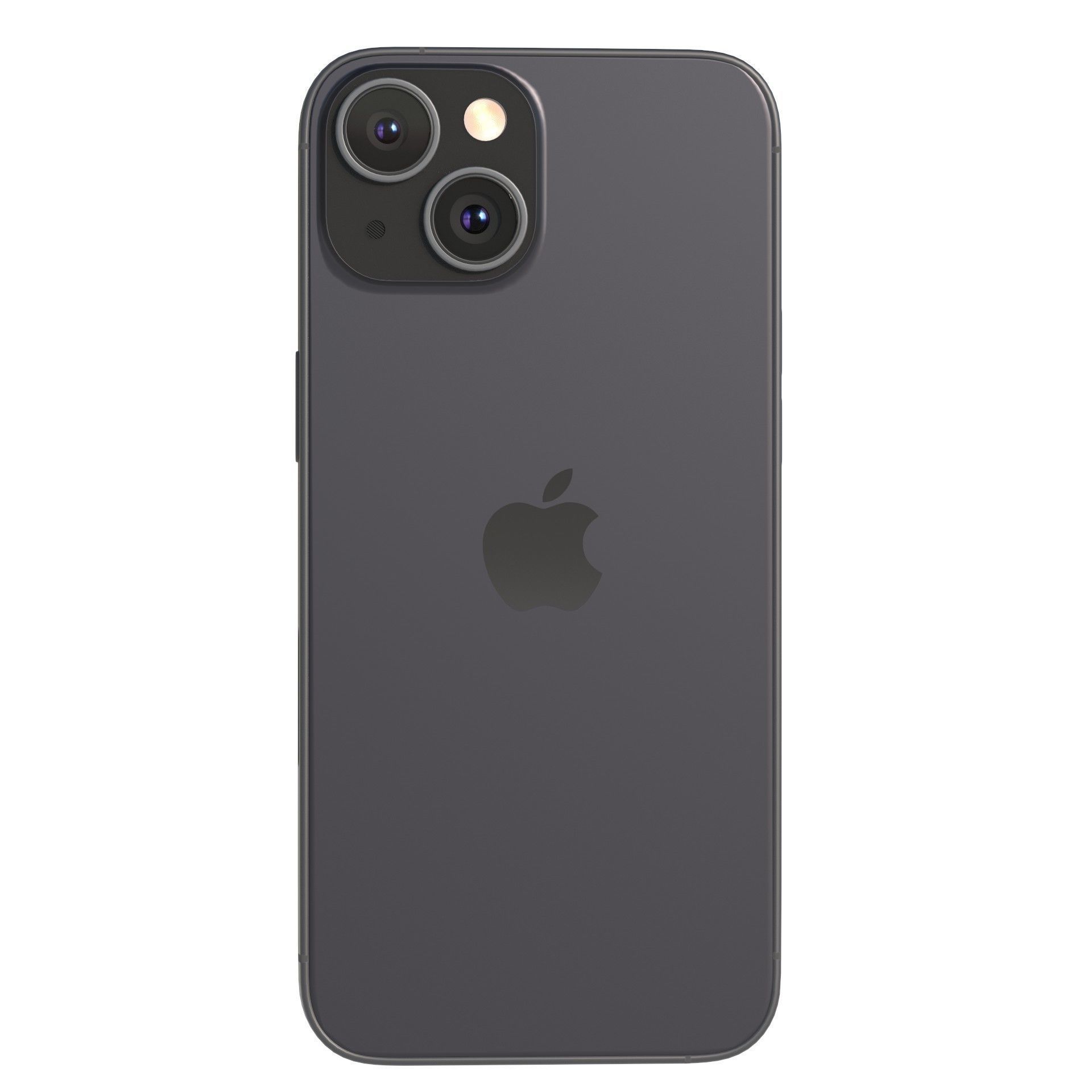 Apple iPhone 15 Black Low-poly 3D model_3