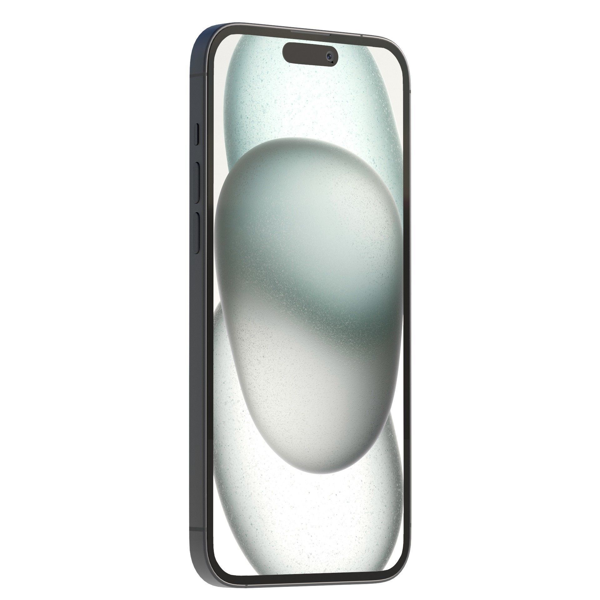 Apple iPhone 15 Black Low-poly 3D model_8