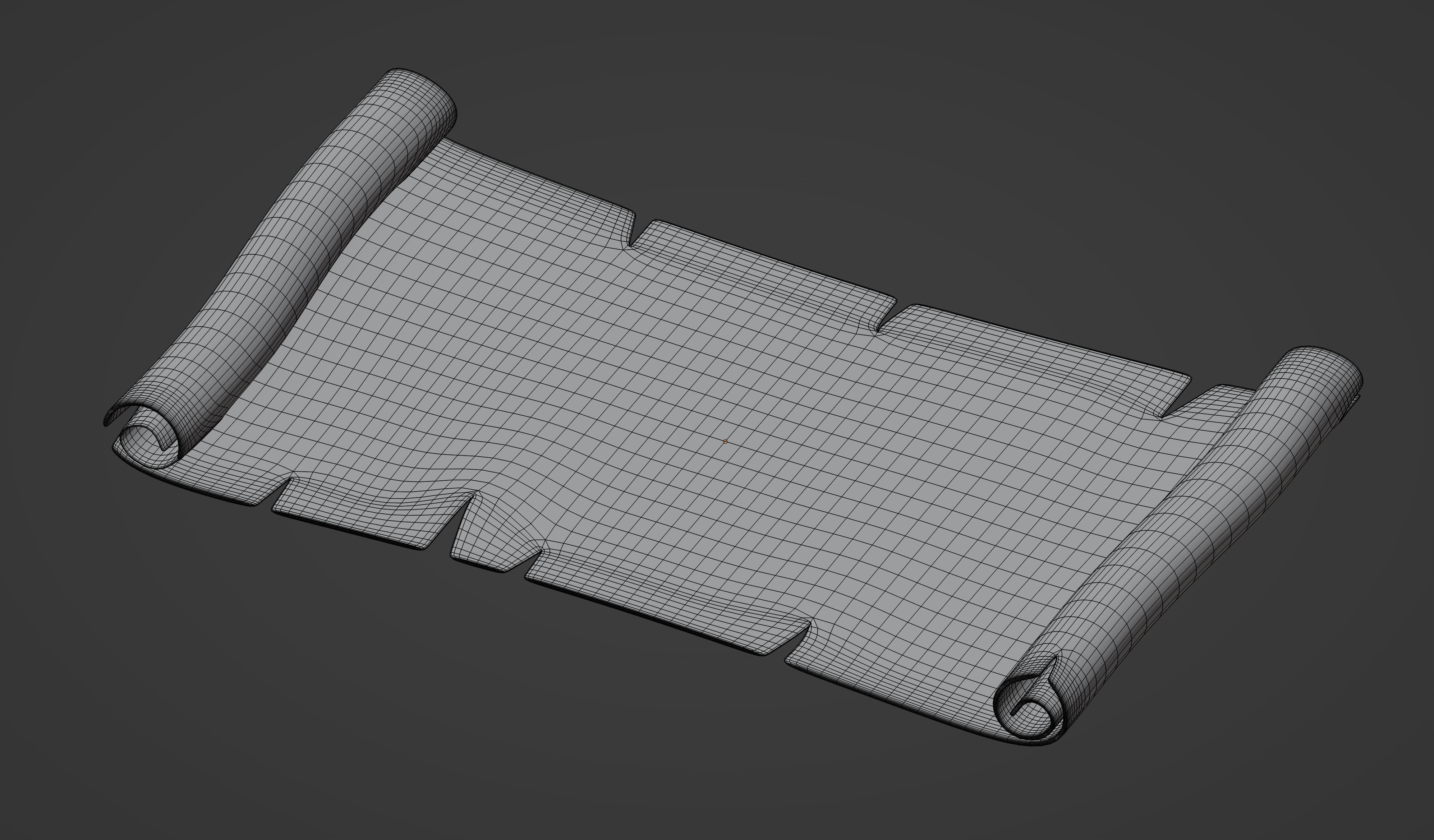 Pirate Map 3D model_14