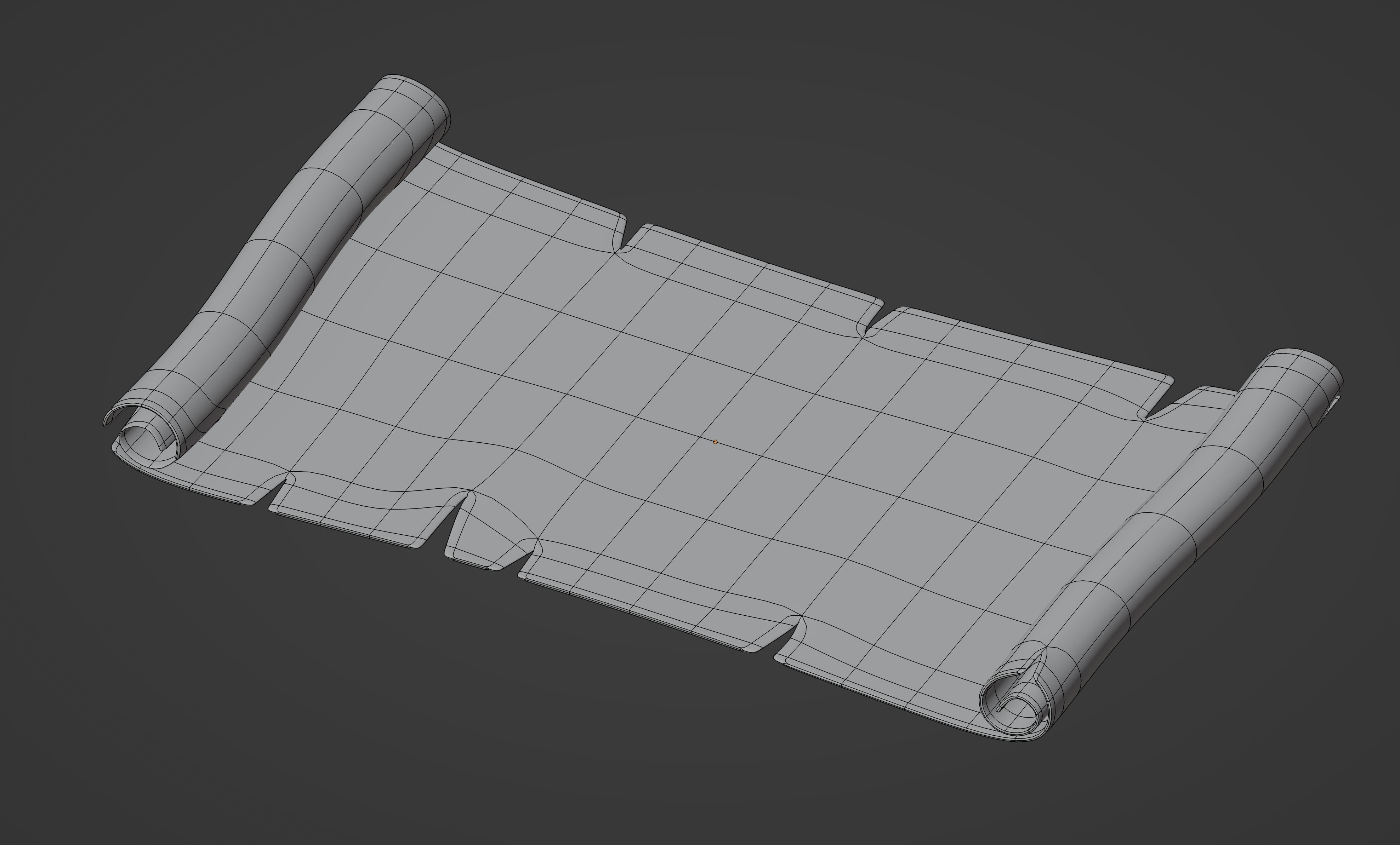 Pirate Map 3D model_13