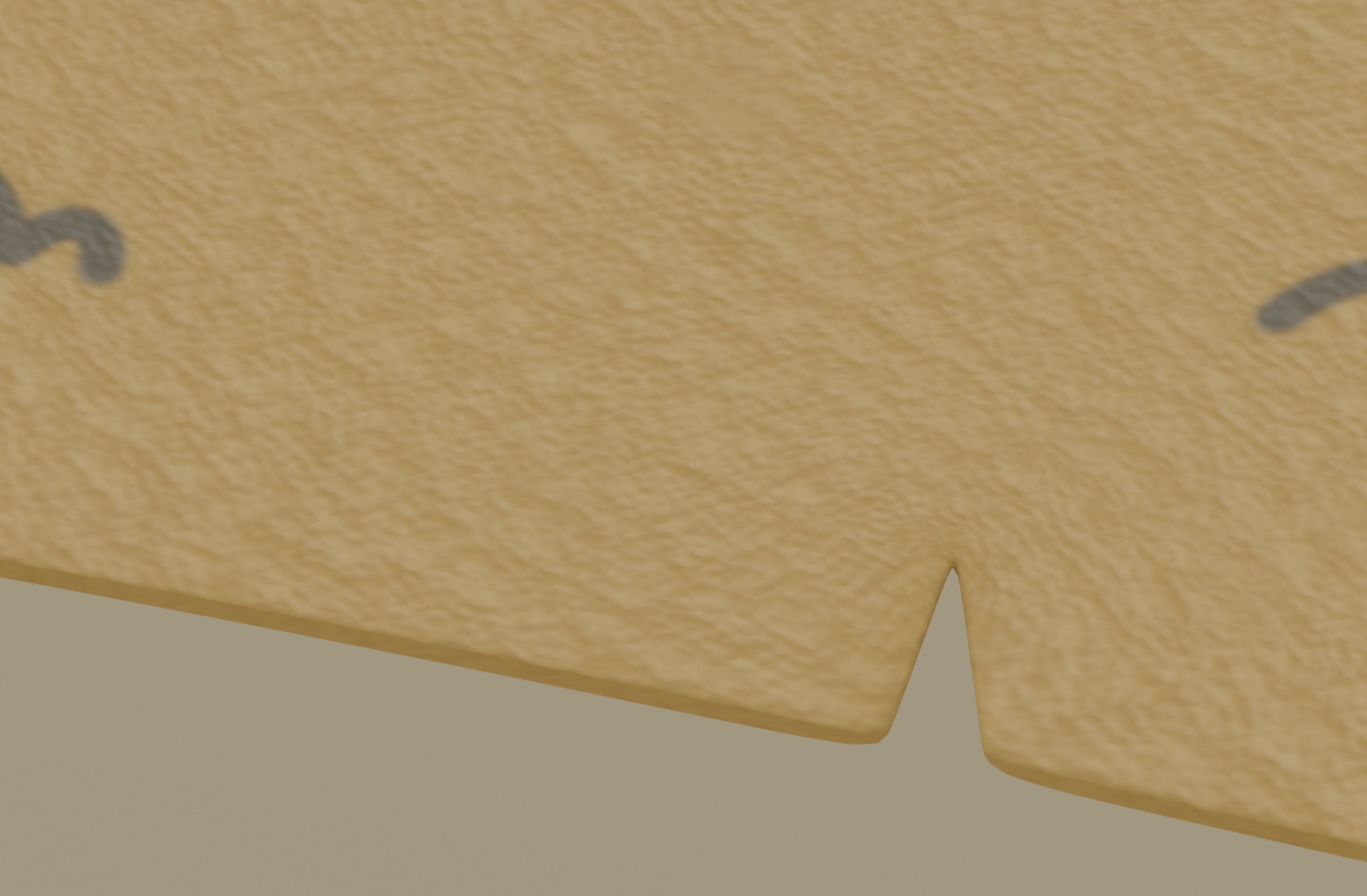 Pirate Map 3D model_9