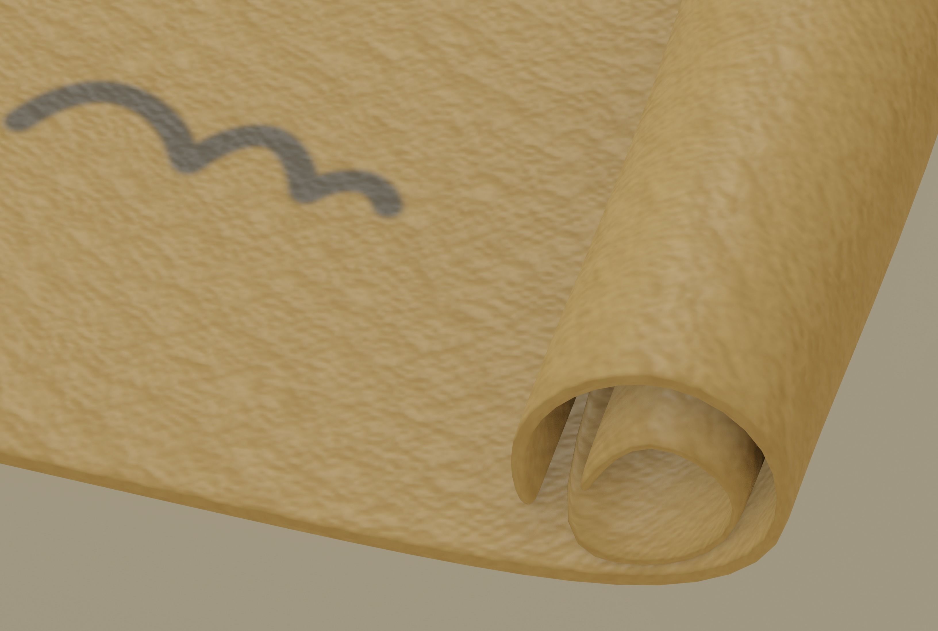 Pirate Map 3D model_8