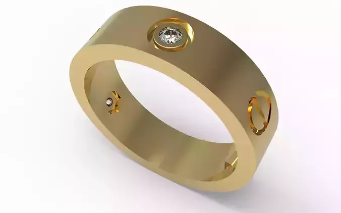 Love Ring 3 Diamond 16 1mm 