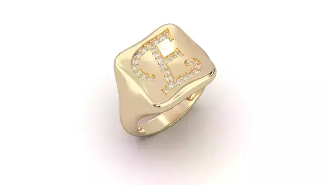 E monogram small finger ring chevalier 