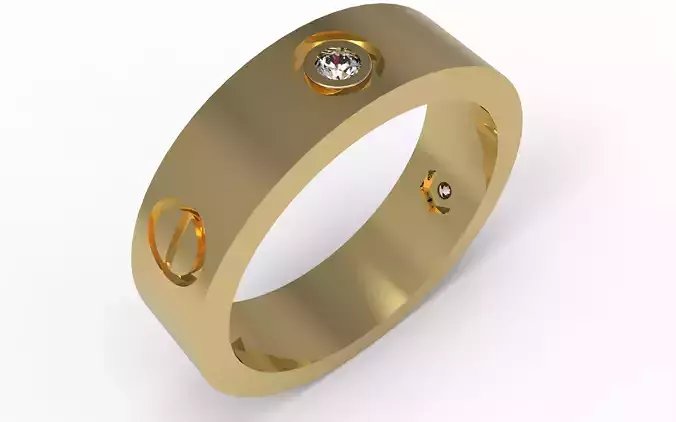 Love Ring 3 Diamond 17 mm