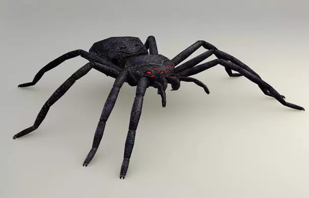 DARKNESS SPIDER GAME READY ANIMATED MODEL Low-poly 3D model_0