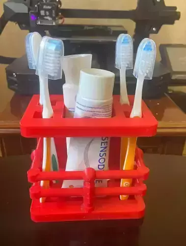 Toothbrush and Toothpaste Stand Holder